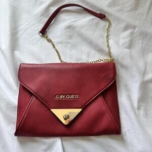 Red Leather Guess Bag Dm 7837